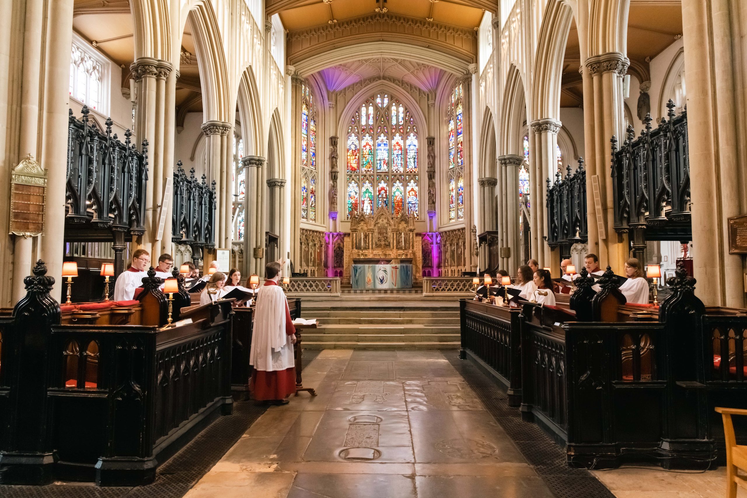 The Choir stalls in Leeds Minster