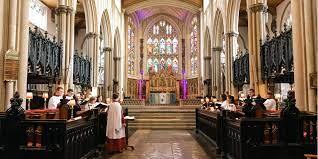 The Chancel of Leeds Minster, showing the Choir Stalls and the Altar